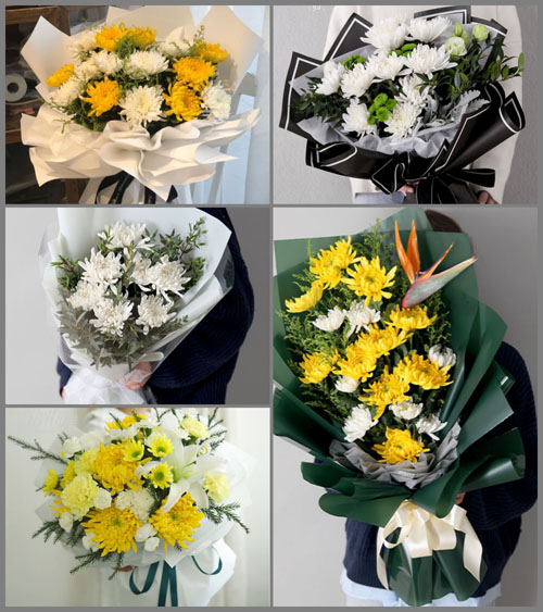 广东汕尾市海丰县鹅埠镇新园村白事花束代送